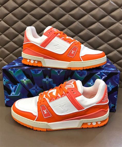 lv trainer orange|Lv trainers louis vuitton.